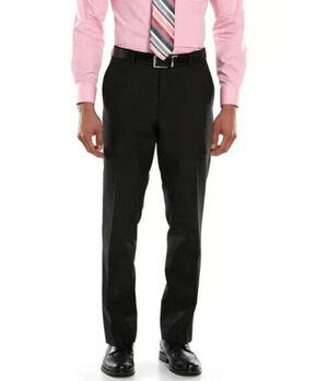THE SAVILE ROW Co Men's Brixton Suit Pants 38x30 Black Flat Front Stretch NWOT